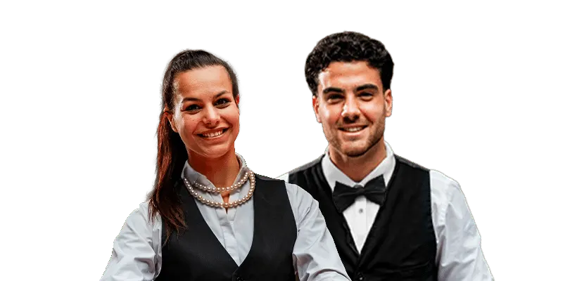 Croupiers van MCN in James Bond smoking met vlinderdas